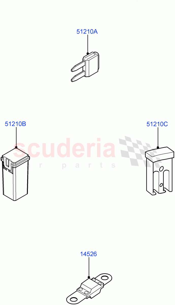 Fuses, Holders And Circuit Breakers of Land Rover Land Rover Defender (2020+) [3.0 I6 Turbo Diesel AJ20D6]