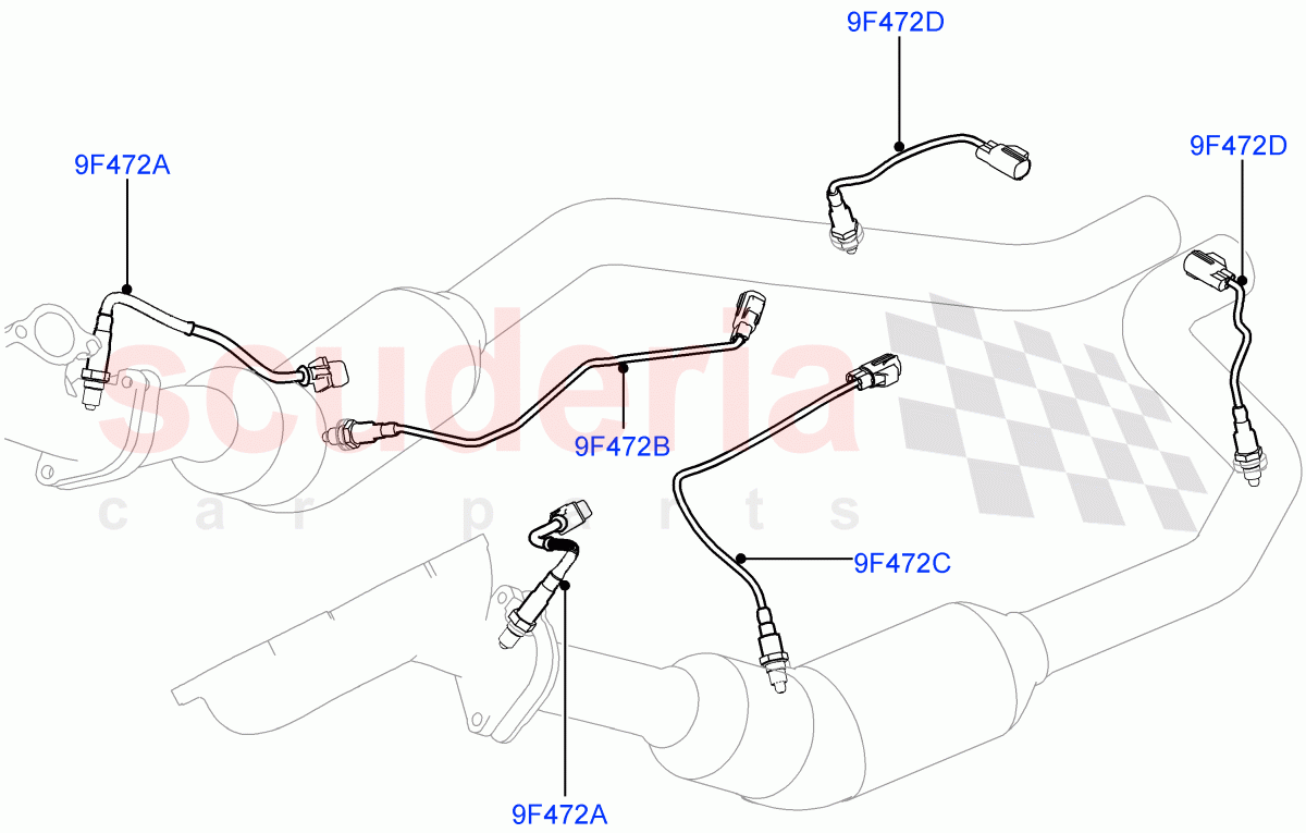 Exhaust System of Land Rover Land Rover Range Rover (2012-2021) [5.0 OHC SGDI SC V8 Petrol]