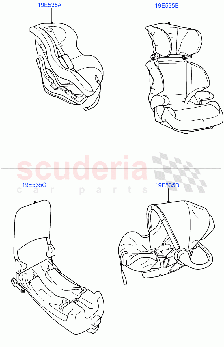 Child Seat (Accessory) ((V) FROMAA000001) of Land Rover Land Rover Range Rover (2010-2012) [5.0 OHC SGDI NA V8 Petrol]