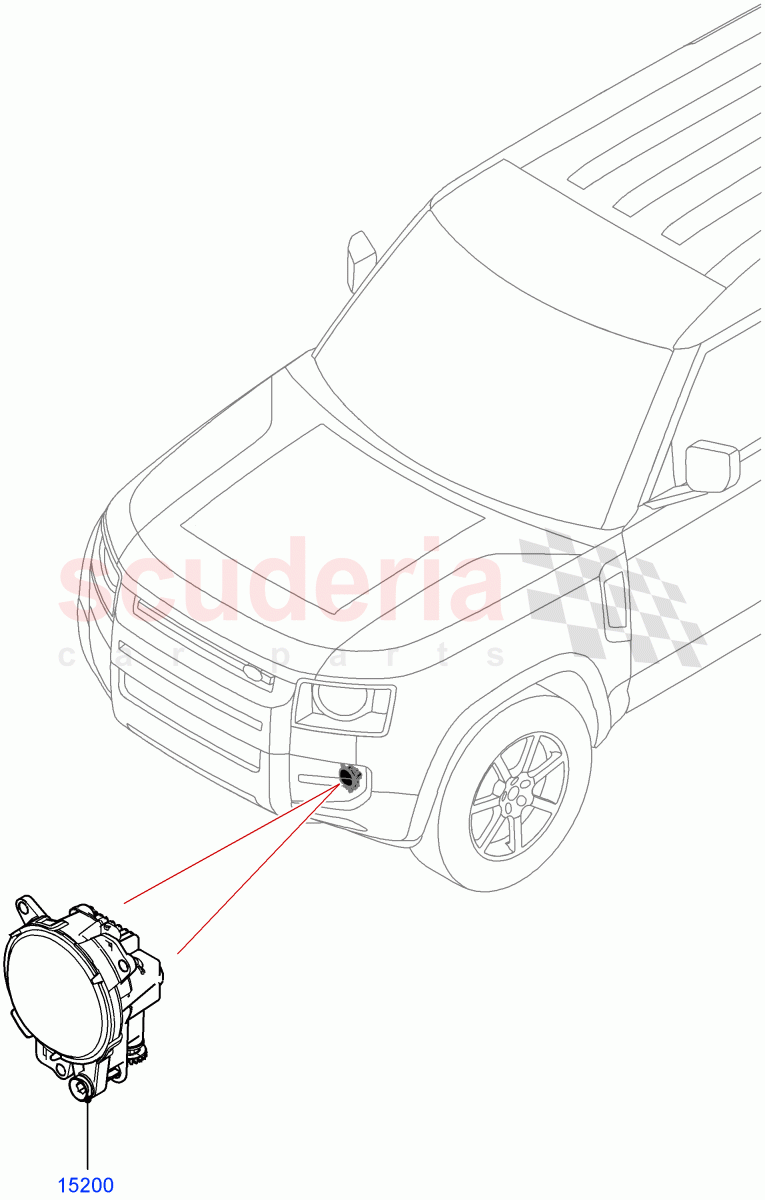 Front Fog Lamps (With Front Fog Lamps) of Land Rover Land Rover Defender (2020+) [2.0 Turbo Diesel]