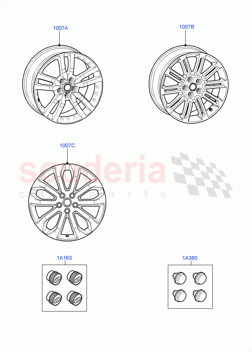 Wheels (Accessory) ((V) FROMAA000001) of Land Rover Land Rover Discovery 4 (2010-2016) [3.0 DOHC GDI SC V6 Petrol]