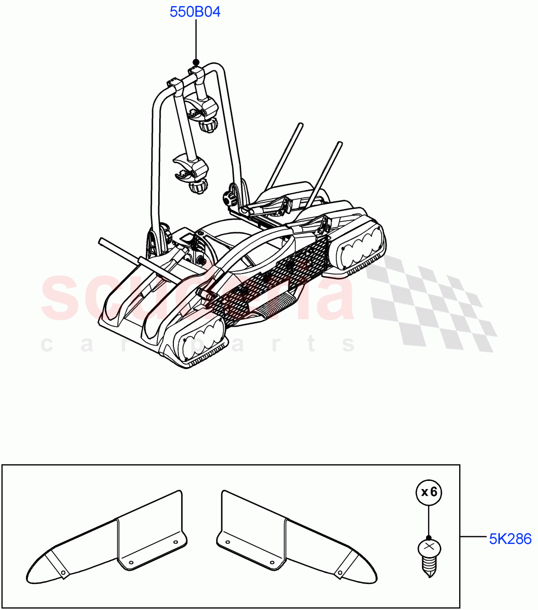 Carriers & Boxes (Bike Carriers) of Land Rover Land Rover Range Rover Velar (2017+) [2.0 Turbo Diesel]