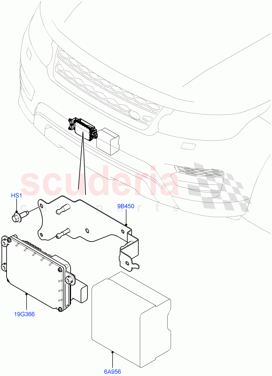 Speed Control (3.0L DOHC GDI SC V6 PETROL, Adaptive Speed Control+Queue Assist, ACC Plus With Queue Assist, ACC + Adaptive Lane Control, ACC + Stop/go) ((V) FROMEA000001) of Land Rover Land Rover Range Rover (2012-2021) [3.0 DOHC GDI SC V6 Petrol]