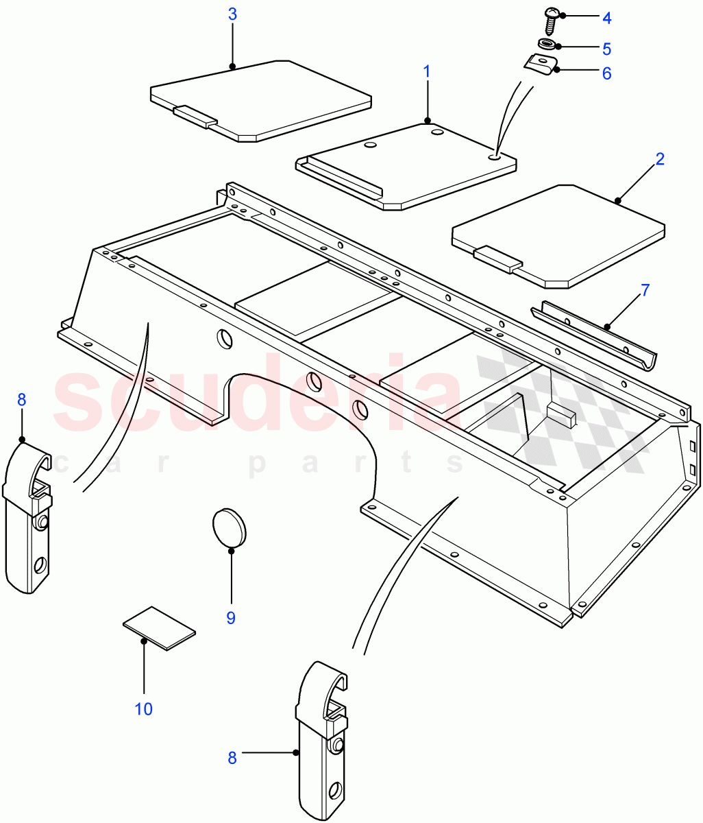 Seatbase Fittings ((V) FROM7A000001) of Land Rover Land Rover Defender (2007-2016)