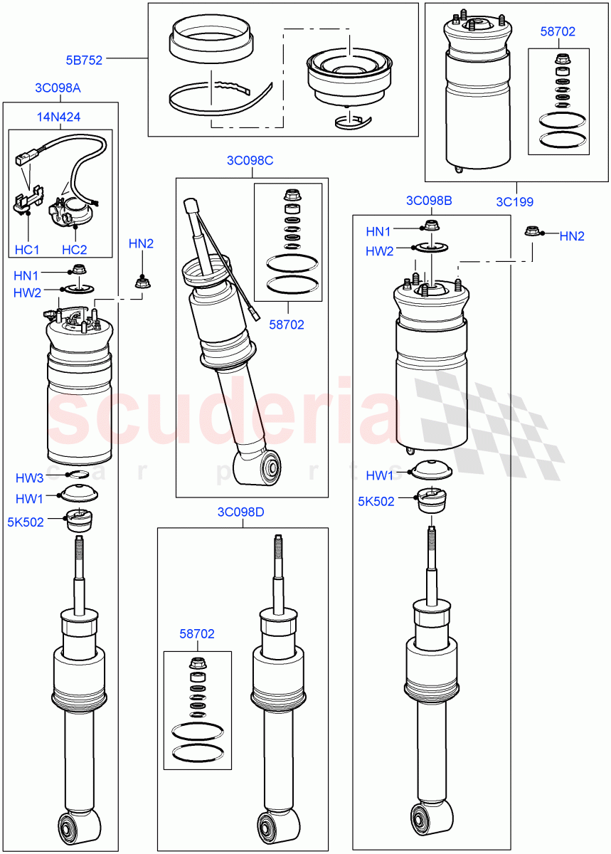 Front Suspension Struts And Springs ((V) FROMAA000001) of Land Rover Land Rover Range Rover Sport (2010-2013) [5.0 OHC SGDI SC V8 Petrol]