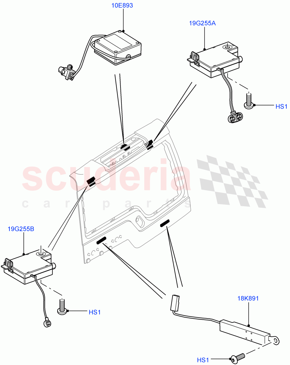 Aerial (Tailgate) ((V) FROMAA000001) of Land Rover Land Rover Discovery 4 (2010-2016) [4.0 Petrol V6]