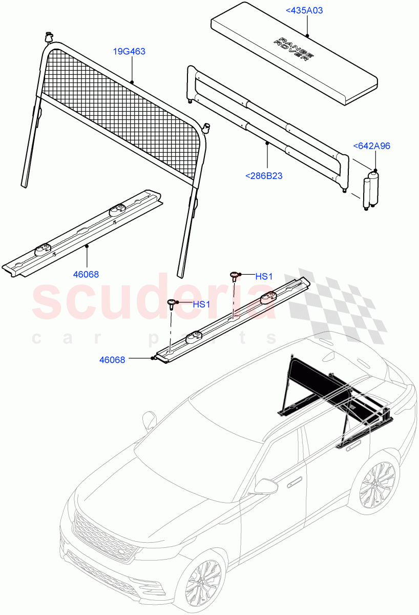 Load Compartment Trim (Floor) of Land Rover Land Rover Range Rover Velar (2017+) [3.0 DOHC GDI SC V6 Petrol]