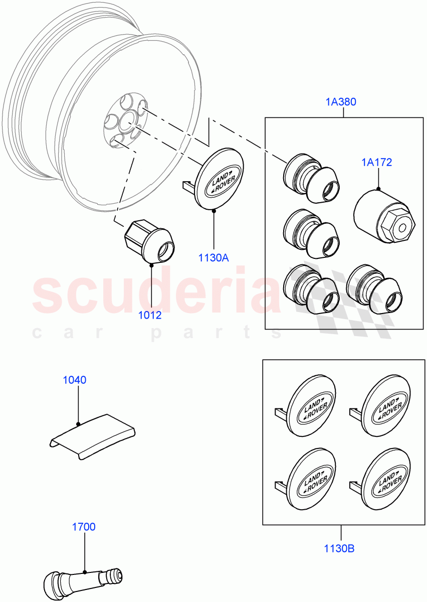 Wheels (Additional Equipment) of Land Rover Land Rover Range Rover Sport (2014+) [3.0 DOHC GDI SC V6 Petrol]