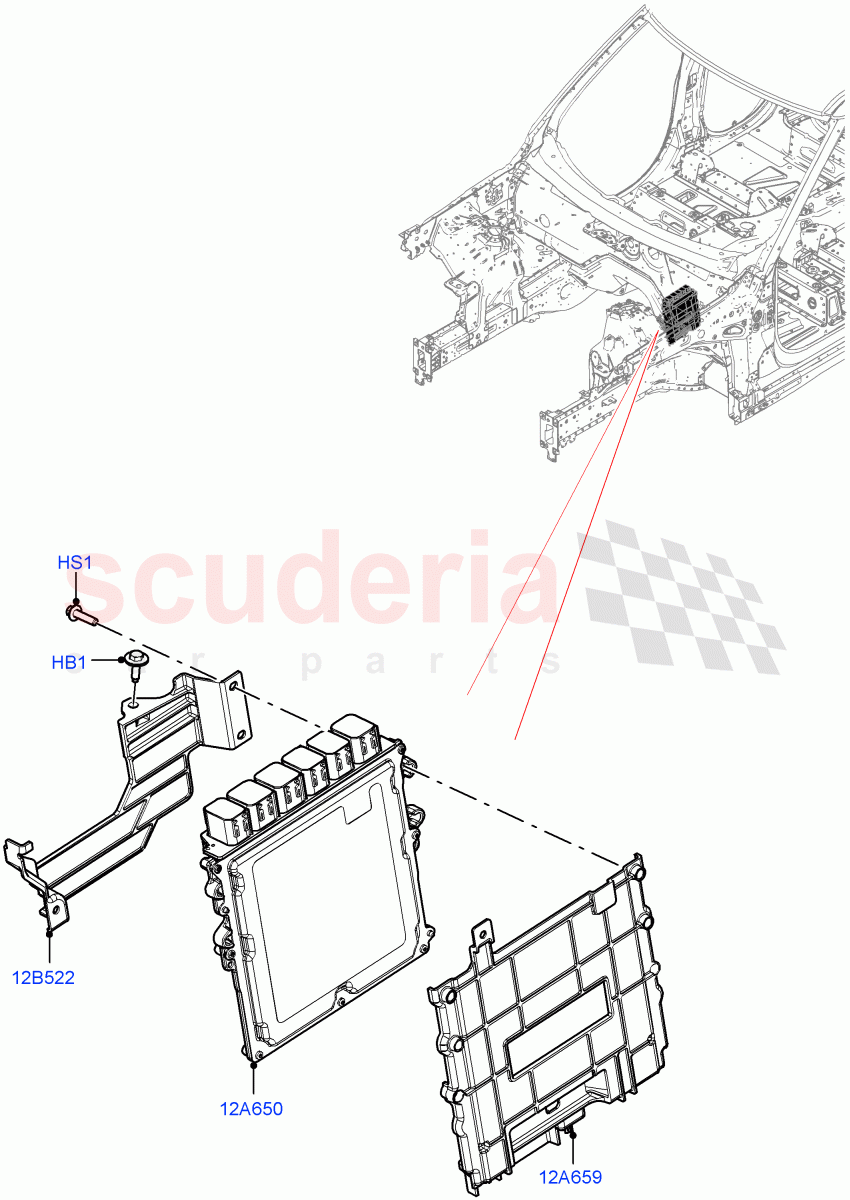 Engine Modules And Sensors (3.0L AJ20D6 Diesel High) of Land Rover Land Rover Range Rover (2022+) [3.0 I6 Turbo Diesel AJ20D6]