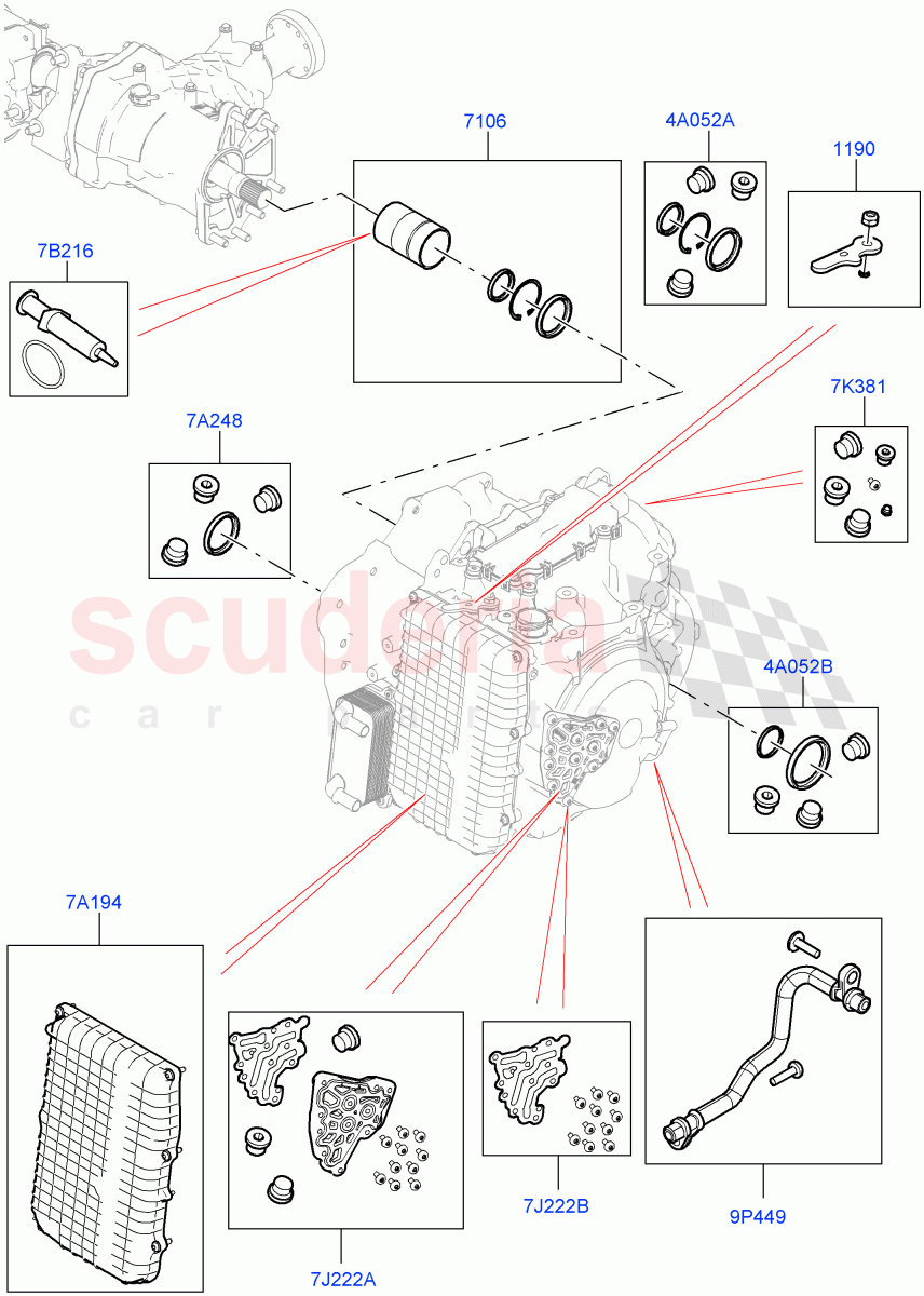 Transmission External Components (9 Speed Auto AWD, Itatiaia (Brazil)) ((V) FROMGT000001) of Land Rover Land Rover Discovery Sport (2015+) [2.0 Turbo Diesel]