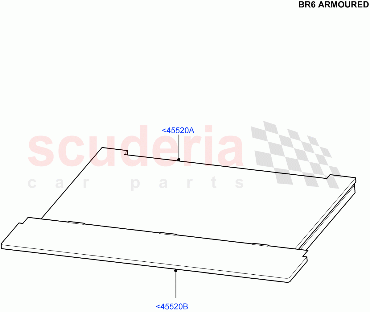Load Compartment Trim (With B6 Level Armouring) ((V) FROMAA000001) of Land Rover Land Rover Discovery 4 (2010-2016) [5.0 OHC SGDI NA V8 Petrol]