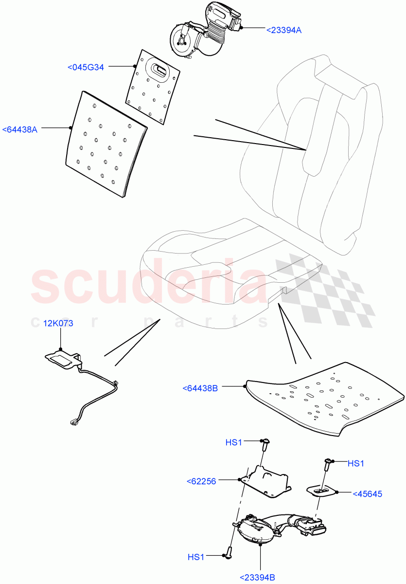 Front Seat Pads/Valances & Heating (Changsu (China)) ((V) FROMEG000001) of Land Rover Land Rover Range Rover Evoque (2012-2018) [2.0 Turbo Petrol GTDI]