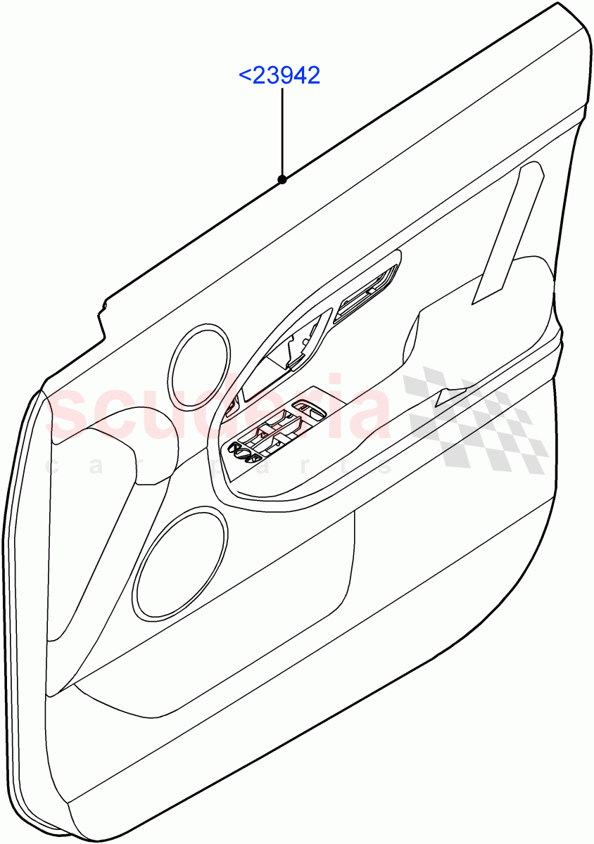 Front Door Trim Panels (Changsu (China)) ((V) FROMEG000001) of Land Rover Land Rover Range Rover Evoque (2012-2018) [2.0 Turbo Diesel]