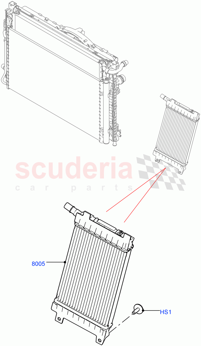 Radiator/Coolant Overflow Container (Auxiliary Unit) (2.0L I4 High DOHC AJ200 Petrol, 2.0L I4 Mid DOHC AJ200 Petrol) ((V) FROMJH000001) of Land Rover Land Rover Range Rover Evoque (2012-2018) [2.0 Turbo Petrol AJ200P]