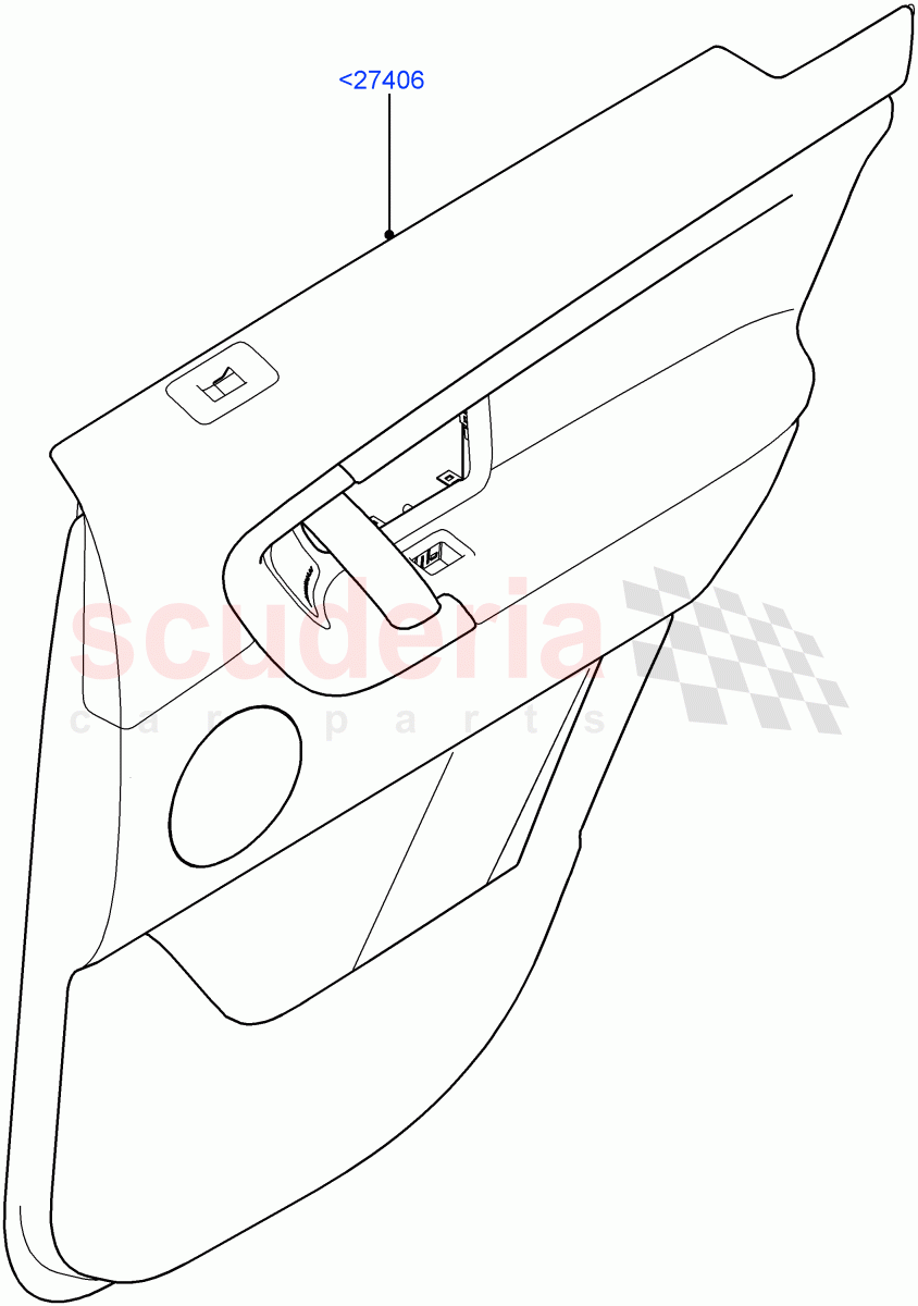 Rear Door Trim Panels (Changsu (China)) ((V) FROMFG000001) of Land Rover Land Rover Discovery Sport (2015+) [2.0 Turbo Diesel AJ21D4]