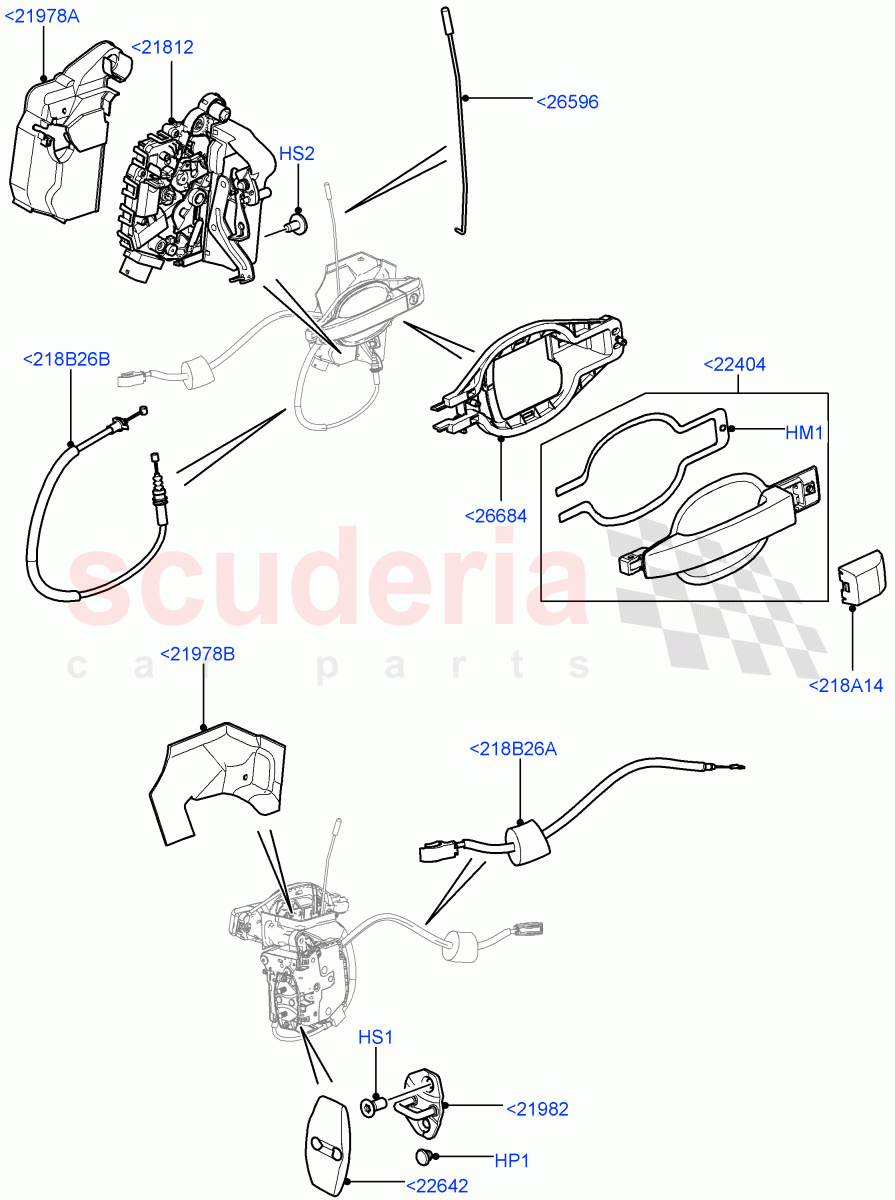 Front Door Lock Controls ((V) FROMAA000001) of Land Rover Land Rover Range Rover (2010-2012) [5.0 OHC SGDI SC V8 Petrol]