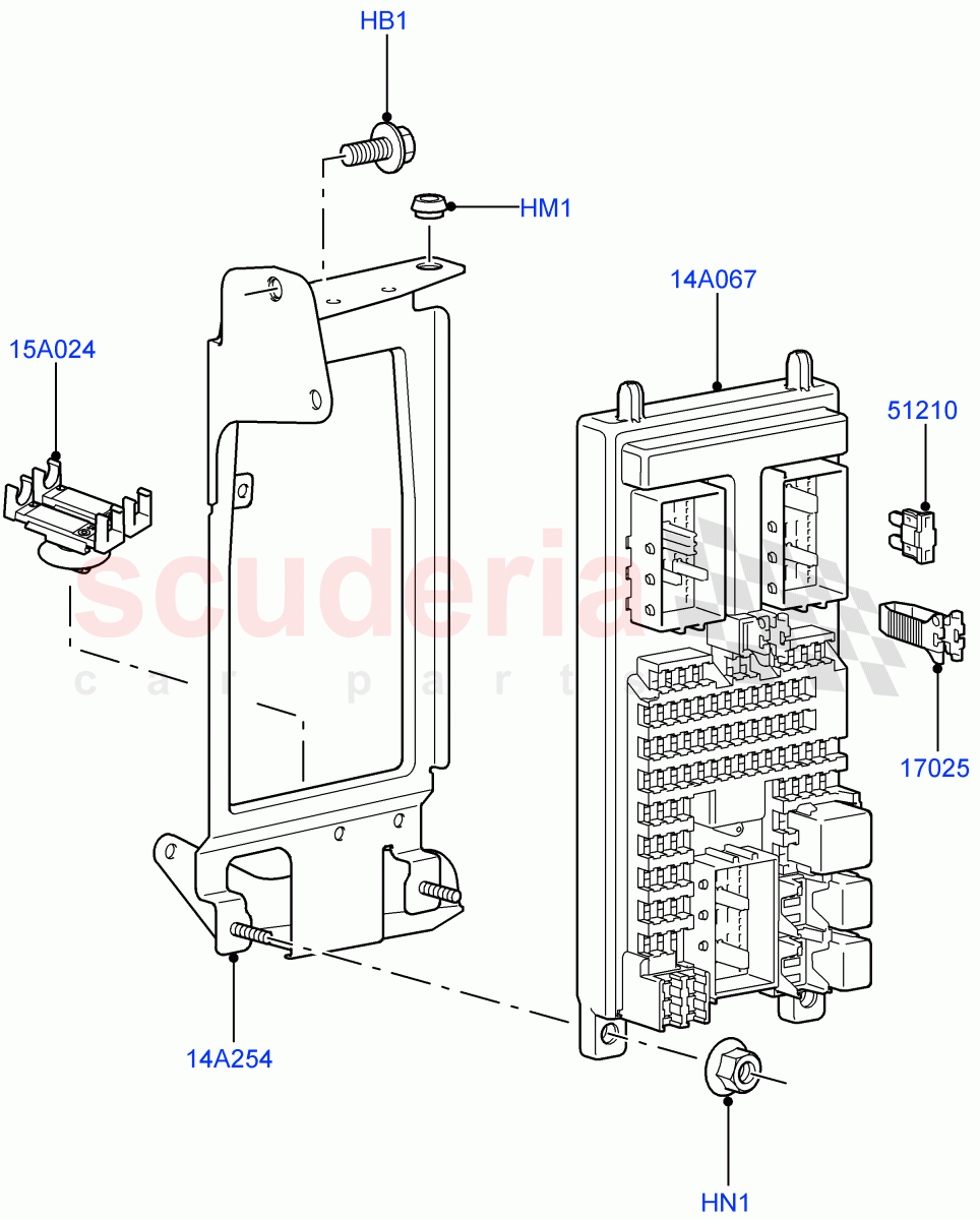 Fuses, Holders And Circuit Breakers (Passenger Compartment) ((V) FROMAA000001) of Land Rover Land Rover Discovery 4 (2010-2016) [3.0 Diesel 24V DOHC TC]