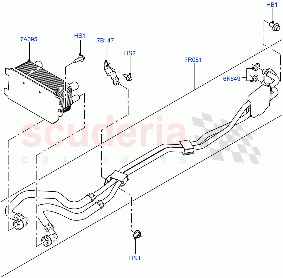 Transmission Cooling Systems (4.4L DOHC DITC V8 Diesel, 8 Speed Auto Trans ZF 8HP70 4WD) of Land Rover Land Rover Range Rover (2012-2021) [2.0 Turbo Petrol GTDI]