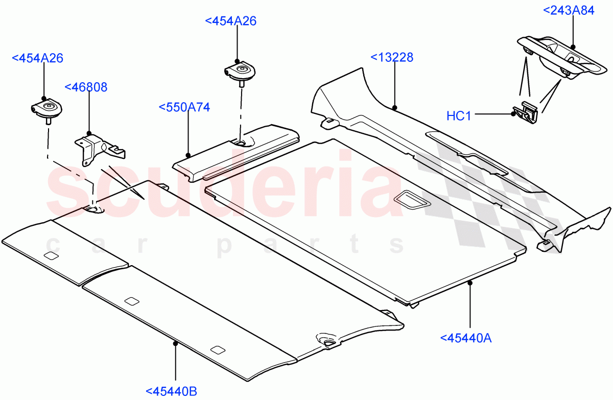 Load Compartment Trim (Floor) ((V) FROMAA000001) of Land Rover Land Rover Range Rover Sport (2010-2013) [3.0 Diesel 24V DOHC TC]