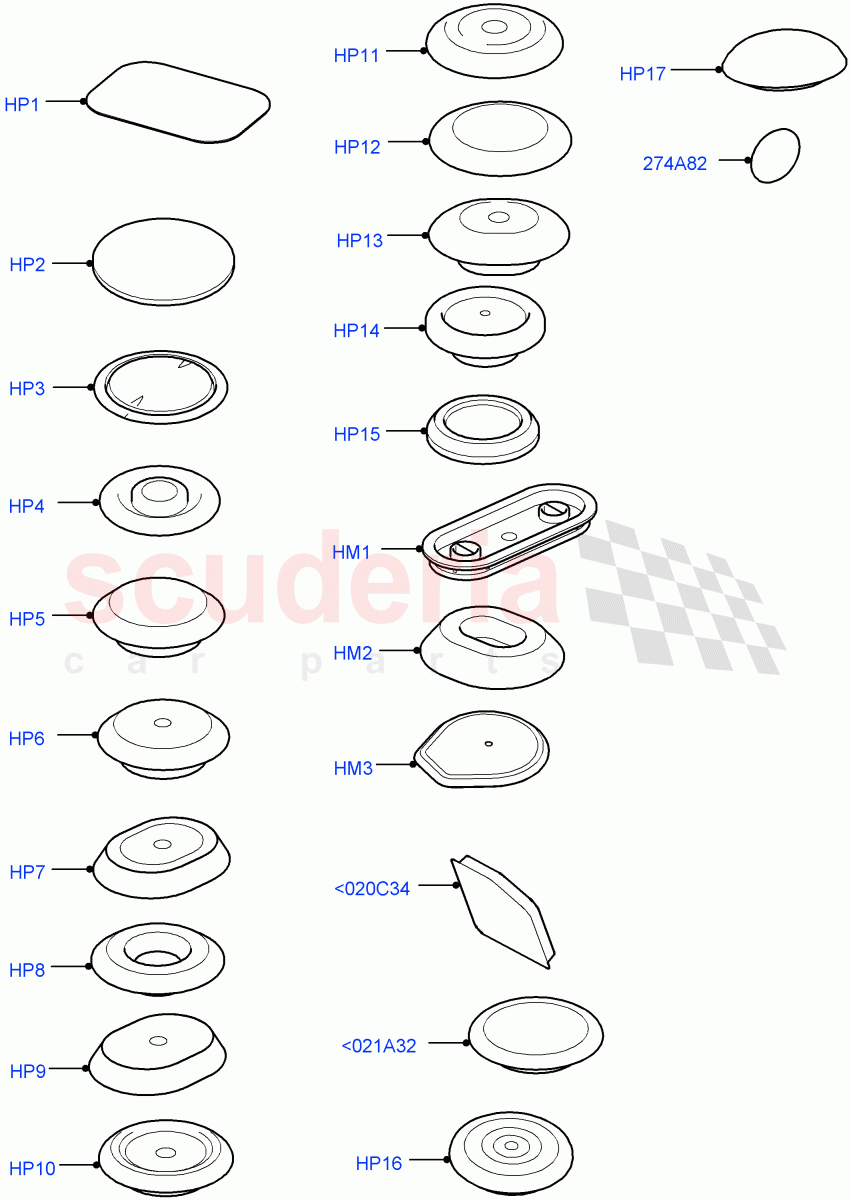 Plugs - Body (Changsu (China)) ((V) FROMEG000001) of Land Rover Land Rover Range Rover Evoque (2012-2018) [2.0 Turbo Petrol GTDI]