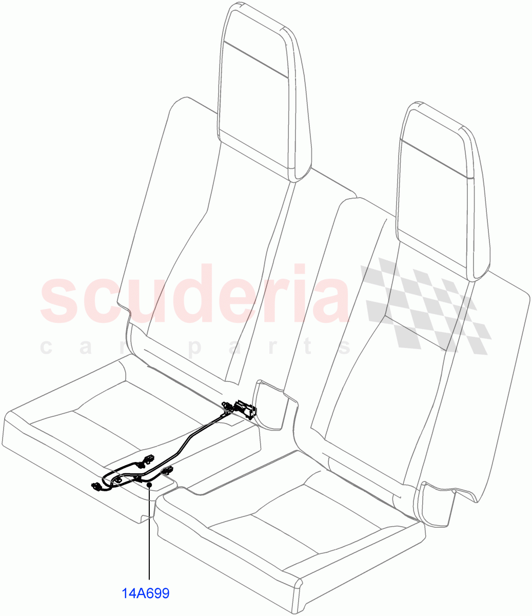 Wiring - Seats (Itatiaia (Brazil), With 7 Seat Configuration) ((V) FROMGT000001) of Land Rover Land Rover Discovery Sport (2015+) [1.5 I3 Turbo Petrol AJ20P3]