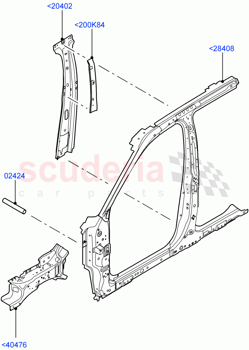 Side Panels - Inner (Front) (Changsu (China)) ((V) FROMFG000001) of Land Rover Land Rover Discovery Sport (2015+) [1.5 I3 Turbo Petrol AJ20P3]