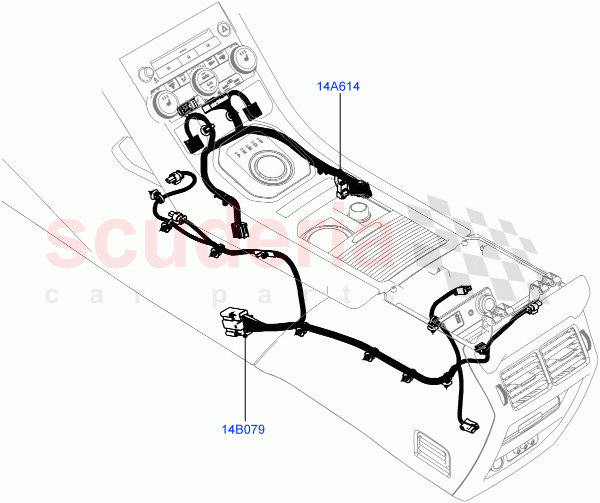 Electrical Wiring - Engine And Dash (Console) (Itatiaia (Brazil)) ((V) FROMGT000001) of Land Rover Land Rover Range Rover Evoque (2012-2018) [2.0 Turbo Diesel]
