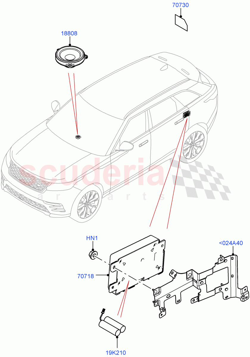 Telematics (Telematics Control Unit) of Land Rover Land Rover Range Rover Velar (2017+) [3.0 Diesel 24V DOHC TC]