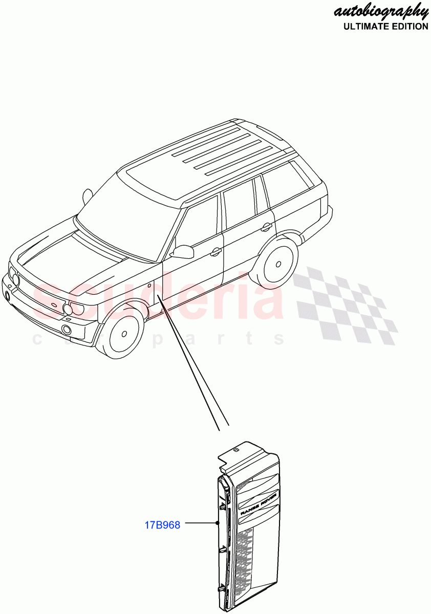 Dash Panel And Front Fenders (Autobiography Ultimate Edition) ((V) FROMBA344356) of Land Rover Land Rover Range Rover (2010-2012) [5.0 OHC SGDI SC V8 Petrol]