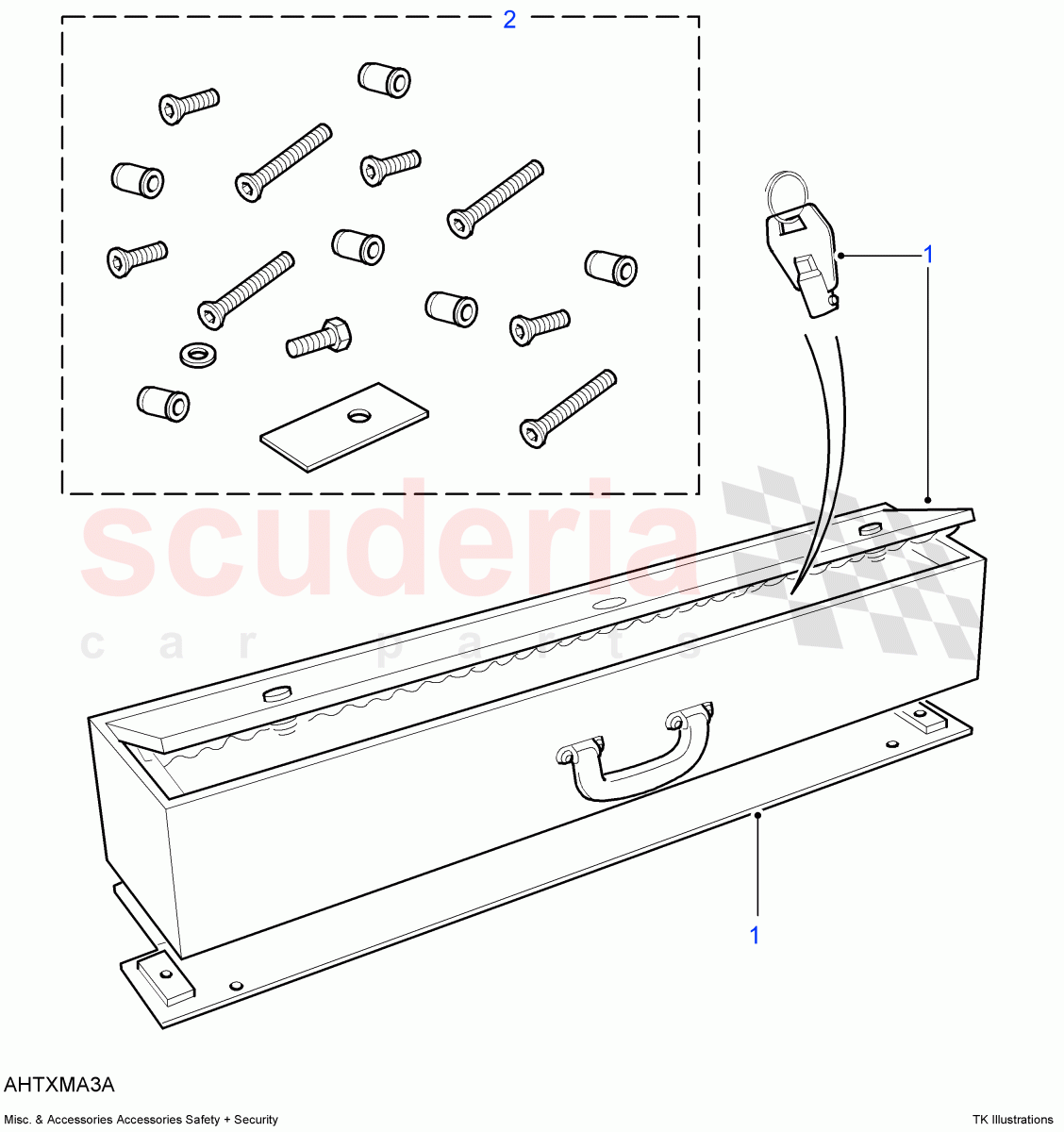 Safety & Security-Security Box ((V) FROM7A000001) of Land Rover Land Rover Defender (2007-2016)