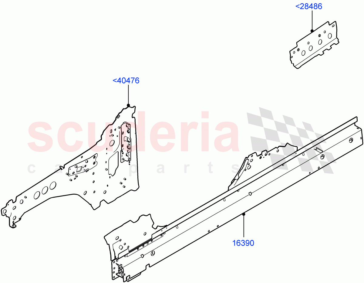 Side Panels - Inner (Inner - Front) of Land Rover Land Rover Defender (2020+) [2.0 Turbo Diesel]