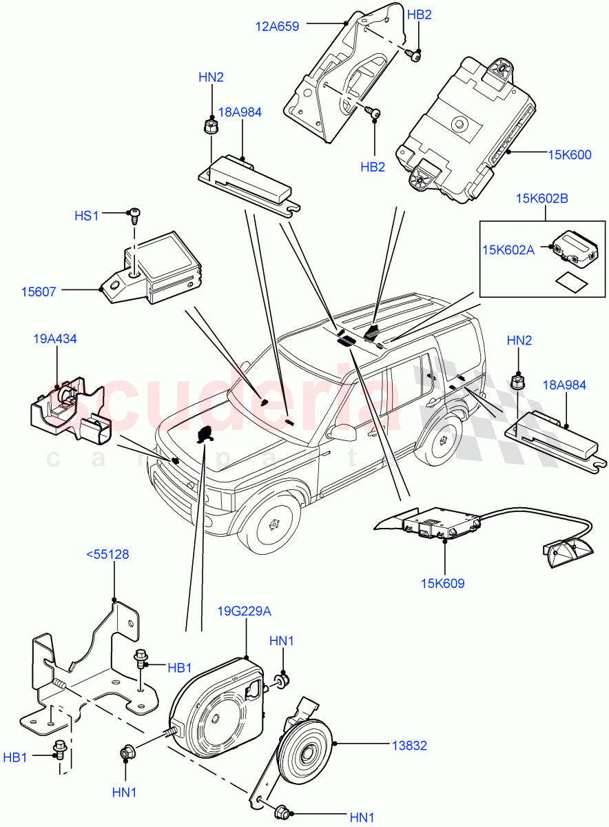 Anti-Theft Alarm Systems ((V) FROMAA000001) of Land Rover Land Rover Discovery 4 (2010-2016) [4.0 Petrol V6]