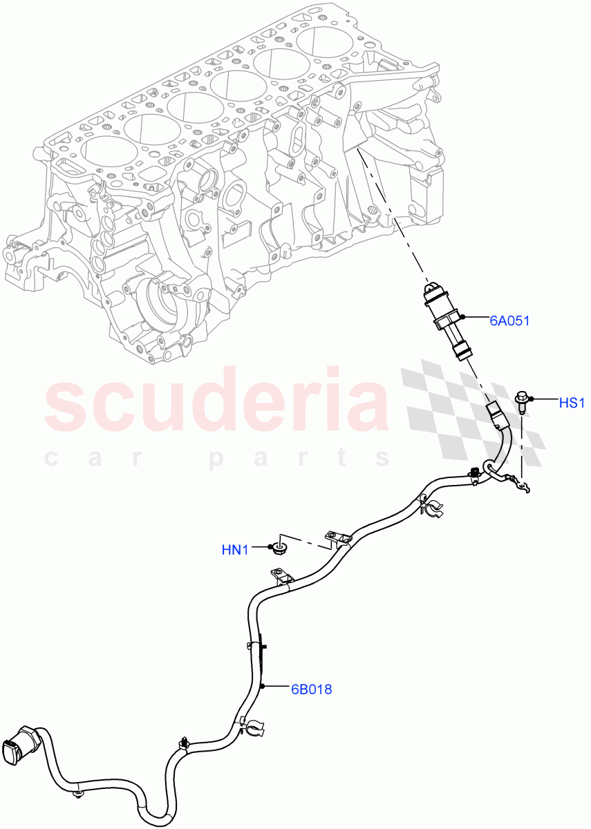 Engine Heater (3.0L AJ20P6 Petrol High, Immersion Heater - 700W / 110V) ((V) FROMKA000001) of Land Rover Land Rover Range Rover Sport (2014+) [3.0 I6 Turbo Petrol AJ20P6]