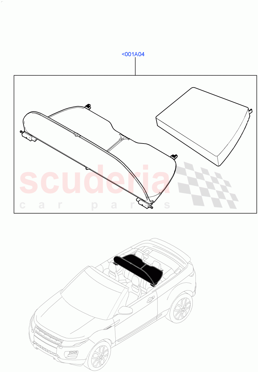 Touring Accessories (Windstop Kit) (2 Door Convertible, Halewood (UK)) ((V) FROMGH000001) of Land Rover Land Rover Range Rover Evoque (2012-2018) [2.0 Turbo Petrol GTDI]