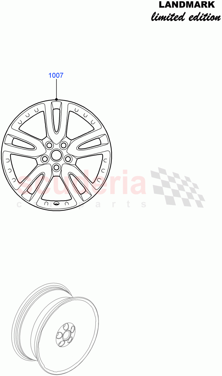 Wheels (Landmark Limited Edition) ((V) FROMBA000001) of Land Rover Land Rover Discovery 4 (2010-2016) [3.0 DOHC GDI SC V6 Petrol]