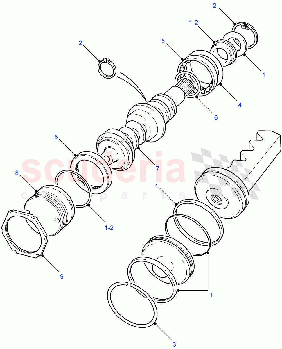 Worm & Valve-Adwest Lightweight (With Power Steering (Fixed Ratio)) ((V) FROM7A000001) of Land Rover Land Rover Defender (2007-2016)