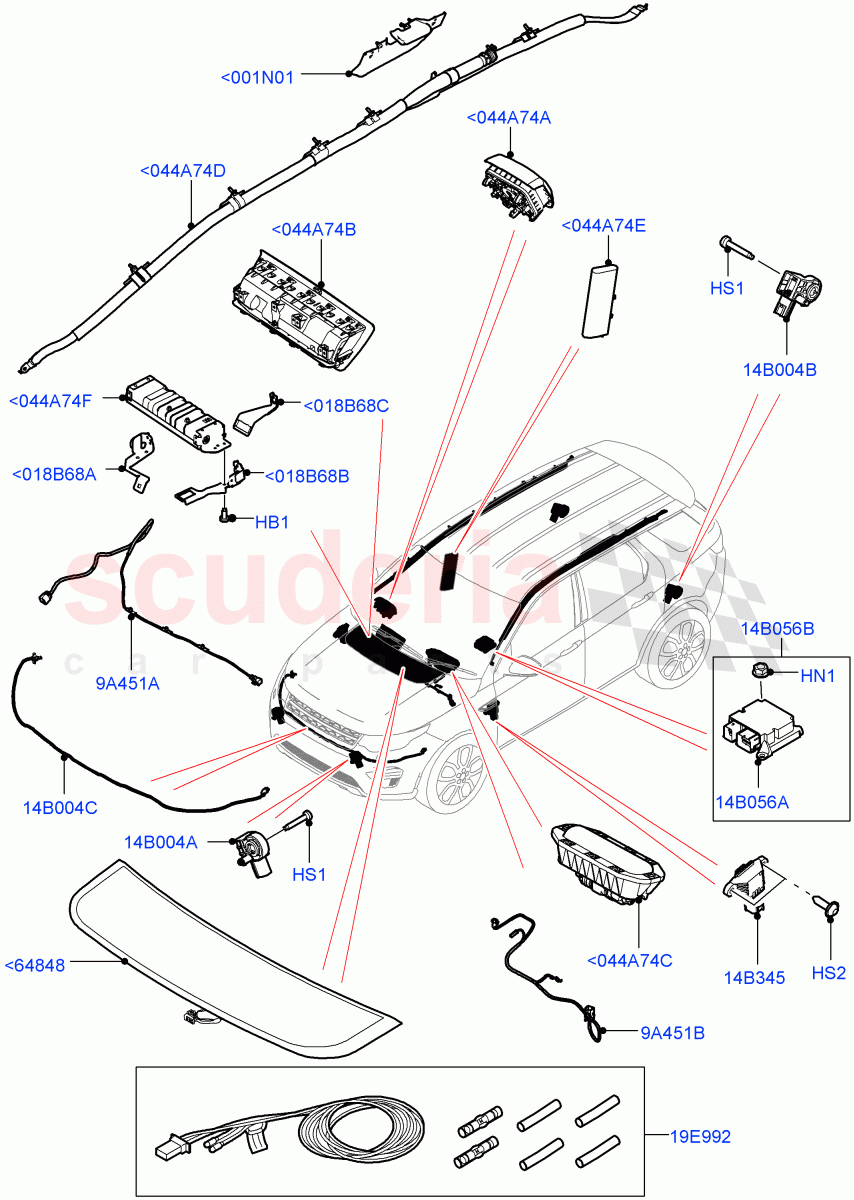 Airbag System (Halewood (UK)) of Land Rover Land Rover Discovery Sport (2015+) [2.0 Turbo Diesel]