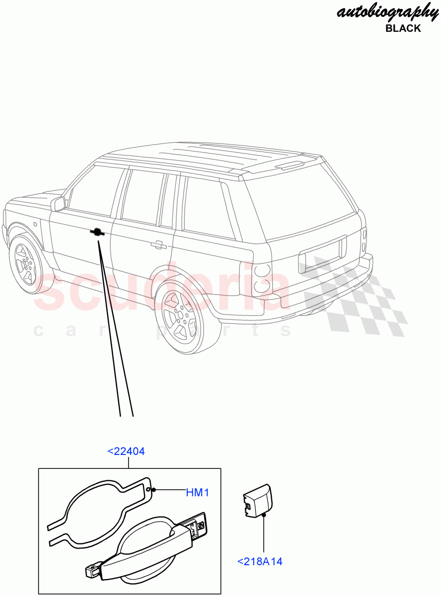 Front Door Lock Controls (Autobiography Black LE) ((V) FROMAA313069) of Land Rover Land Rover Range Rover (2010-2012) [5.0 OHC SGDI SC V8 Petrol]