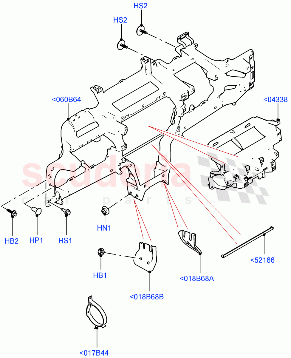 Instrument Panel (Internal Components) (Itatiaia (Brazil)) ((V) FROMLT000001) of Land Rover Land Rover Discovery Sport (2015+) [1.5 I3 Turbo Petrol AJ20P3]