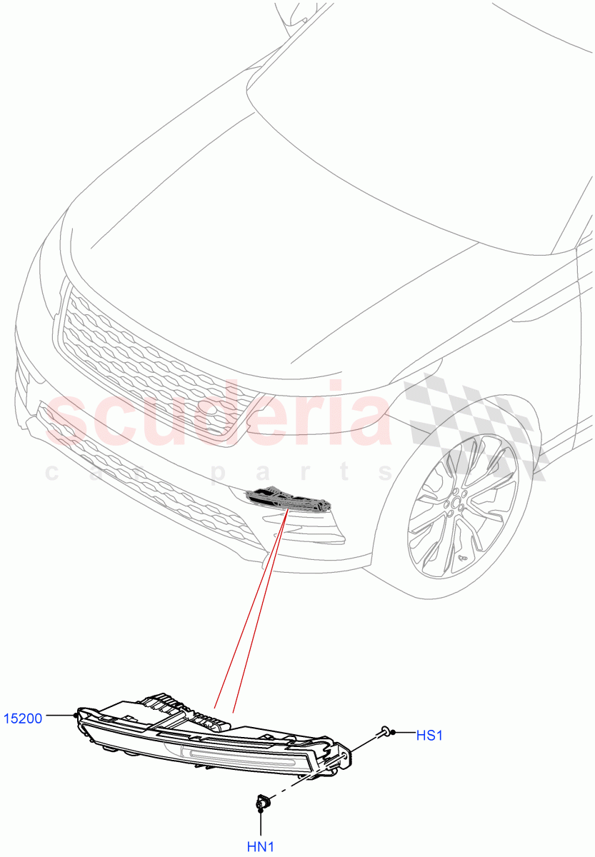 Front Fog Lamps (With Front Fog Lamps) of Land Rover Land Rover Range Rover Velar (2017+) [3.0 DOHC GDI SC V6 Petrol]