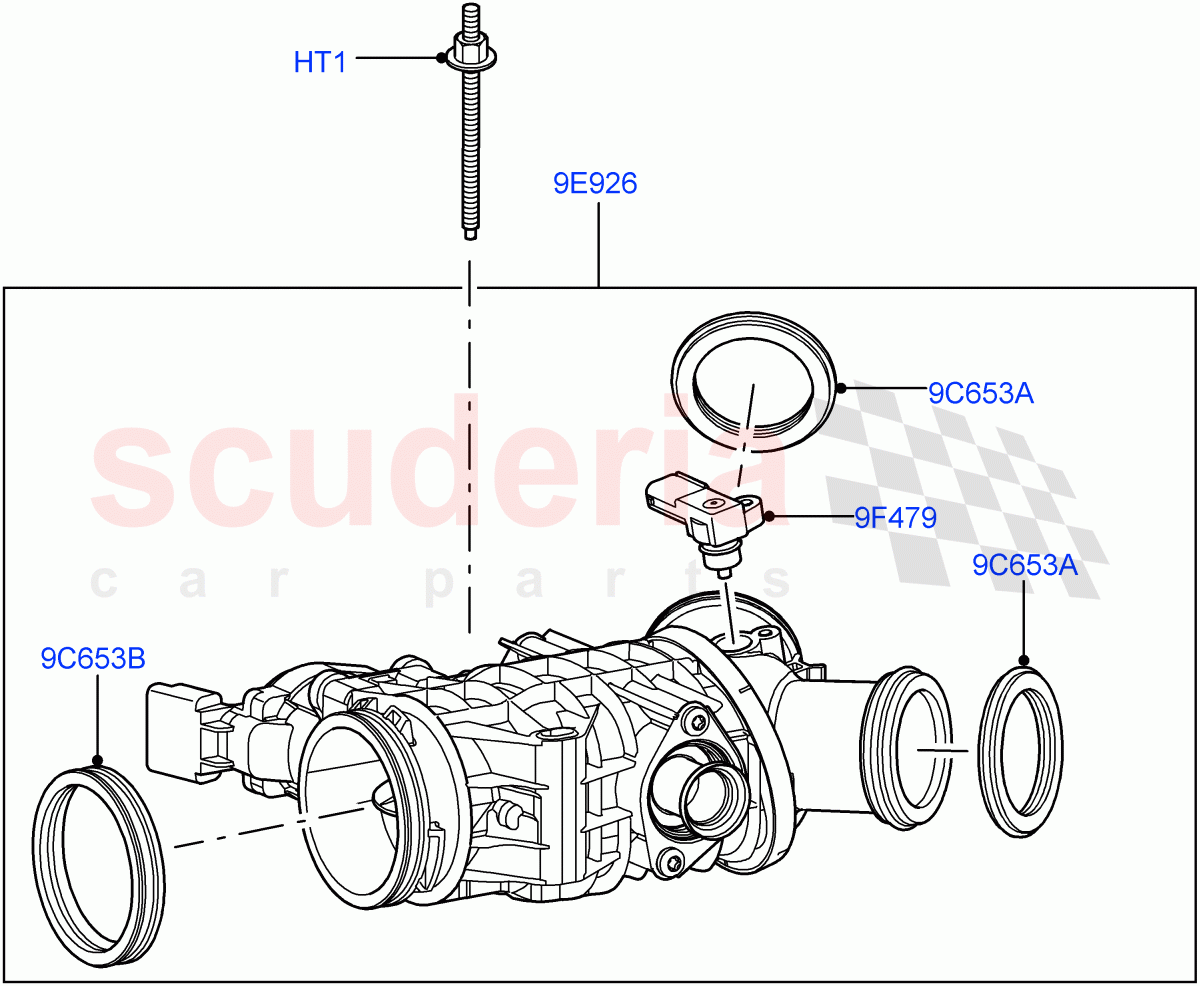 Throttle Housing (Lion Diesel 2.7 V6 (140KW)) ((V) TO9A999999) of Land Rover Land Rover Range Rover Sport (2005-2009) [2.7 Diesel V6]