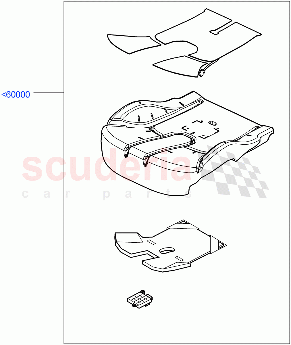Front Seat Base (Sensors, For North America Only) ((+) "CDN/MEX/USA") of Land Rover Land Rover Range Rover (2012-2021) [5.0 OHC SGDI SC V8 Petrol]