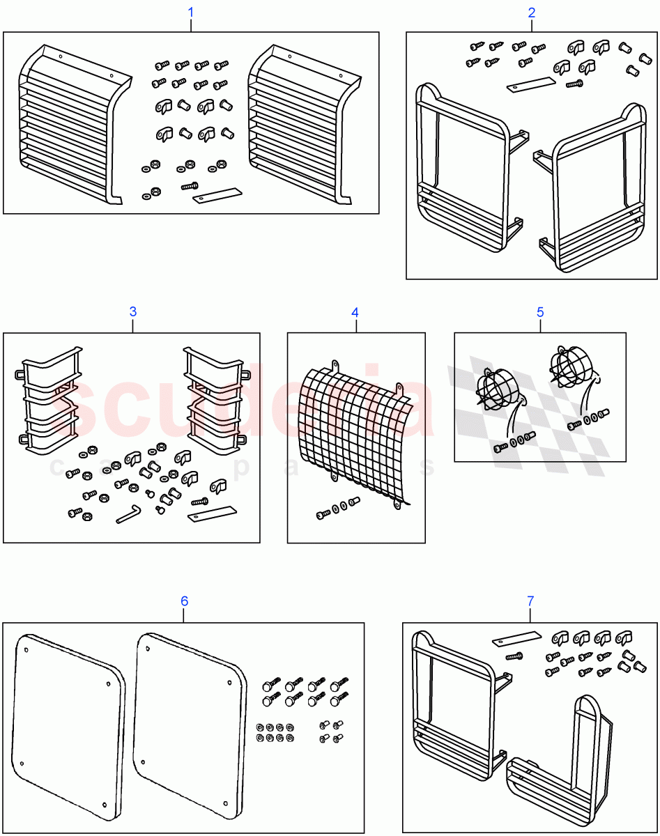 Lamp Guards ((V) FROM7A000001) of Land Rover Land Rover Defender (2007-2016)