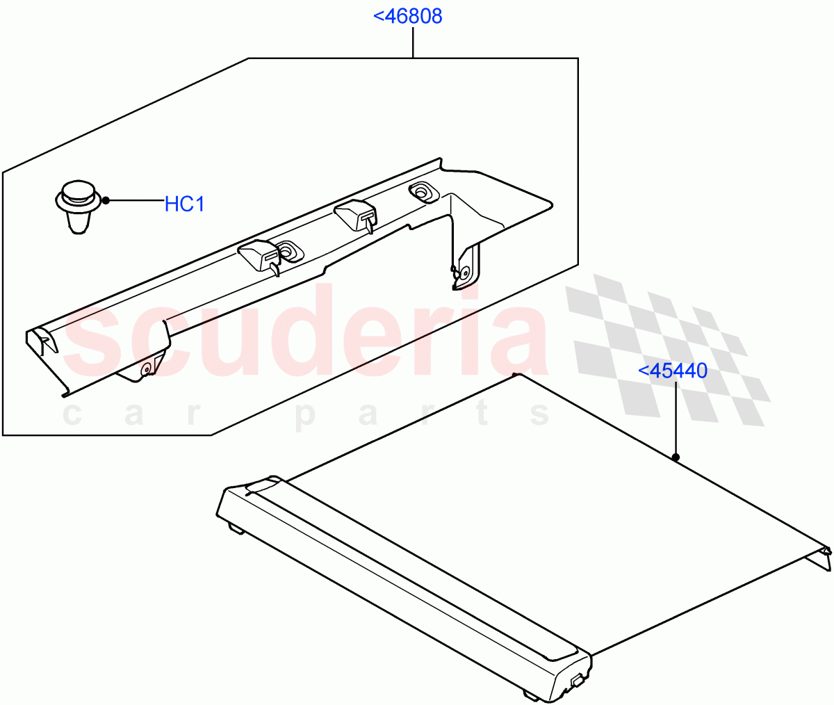 Load Compartment Trim (Package Tray) ((V) FROMAA000001) of Land Rover Land Rover Discovery 4 (2010-2016) [3.0 Diesel 24V DOHC TC]