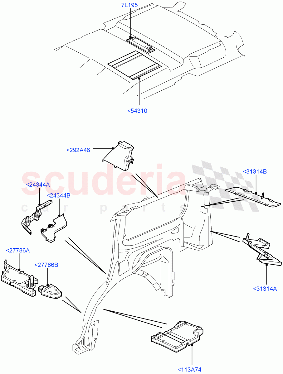 Insulators - Rear ((V) FROMAA000001) of Land Rover Land Rover Discovery 4 (2010-2016) [5.0 OHC SGDI NA V8 Petrol]