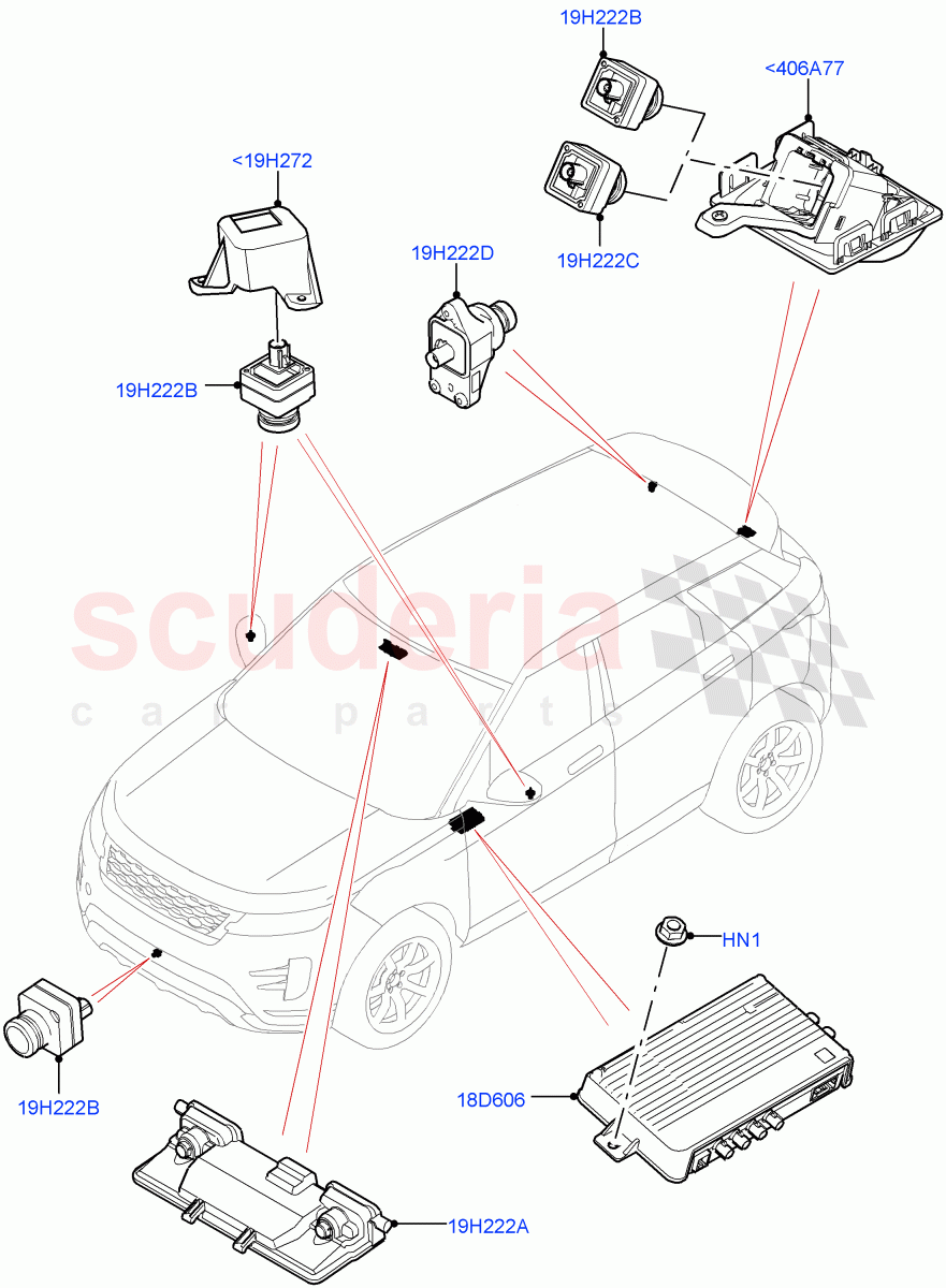 Camera Equipment (Changsu (China)) of Land Rover Land Rover Range Rover Evoque (2019+) [2.0 Turbo Diesel AJ21D4]