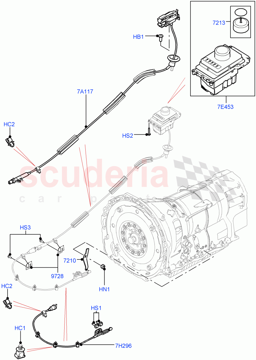 Gear Change-Automatic Transmission (8 Speed Auto Trans ZF 8HP45) ((V) TOGA999999) of Land Rover Land Rover Range Rover (2012-2021) [3.0 DOHC GDI SC V6 Petrol]