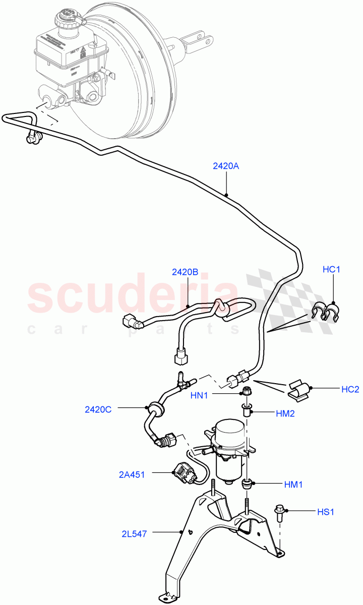 Vacuum Control And Air Injection (Cologne V6 4.0 EFI (SOHC)) ((V) FROMAA000001) of Land Rover Land Rover Discovery 4 (2010-2016) [4.0 Petrol V6]