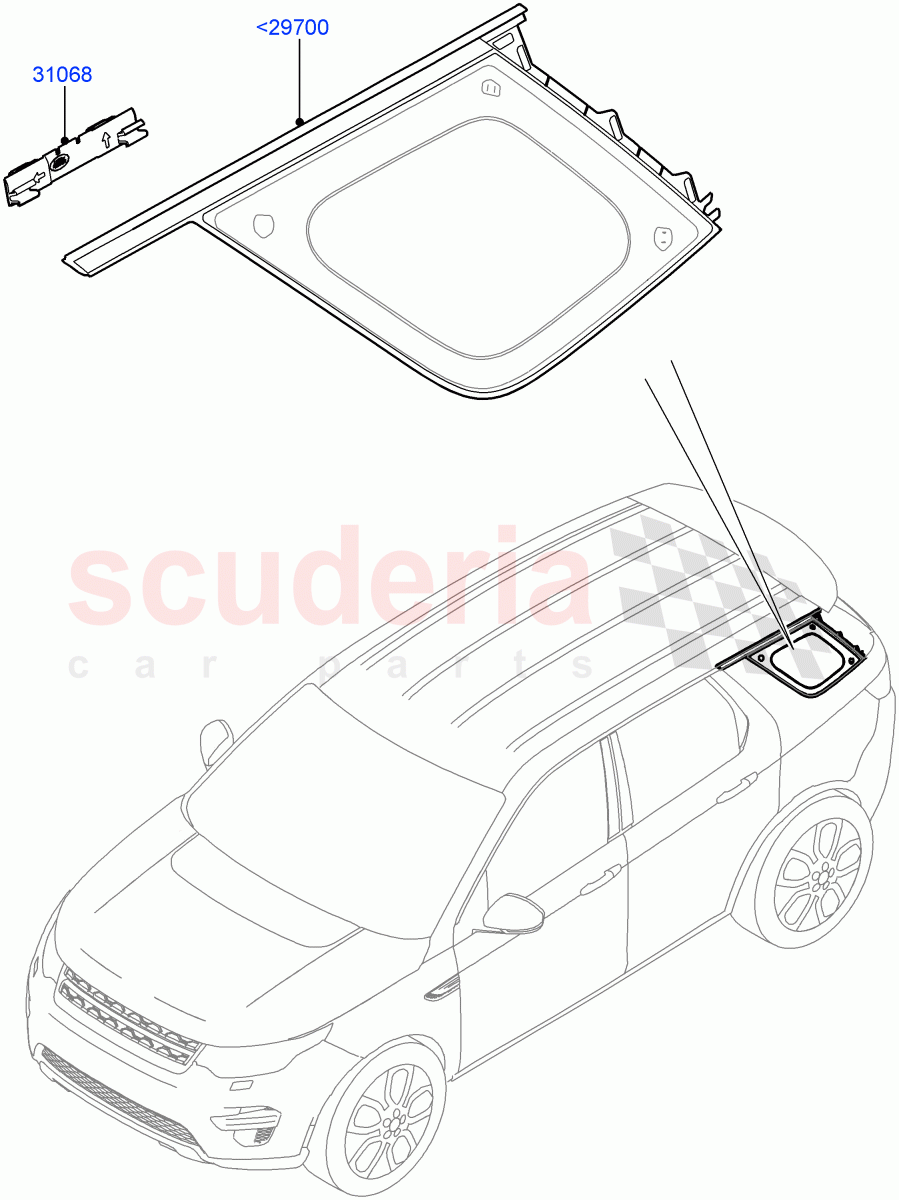 Quarter Windows (Changsu (China)) ((V) FROMFG000001) of Land Rover Land Rover Discovery Sport (2015+) [1.5 I3 Turbo Petrol AJ20P3]
