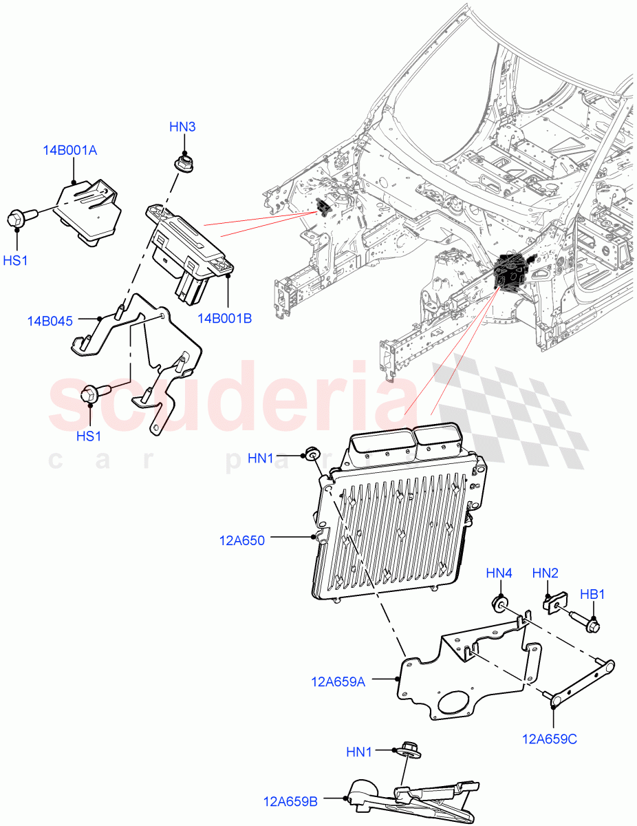 Engine Modules And Sensors (3.0 V6 Diesel) of Land Rover Land Rover Range Rover Sport (2014+) [3.0 Diesel 24V DOHC TC]